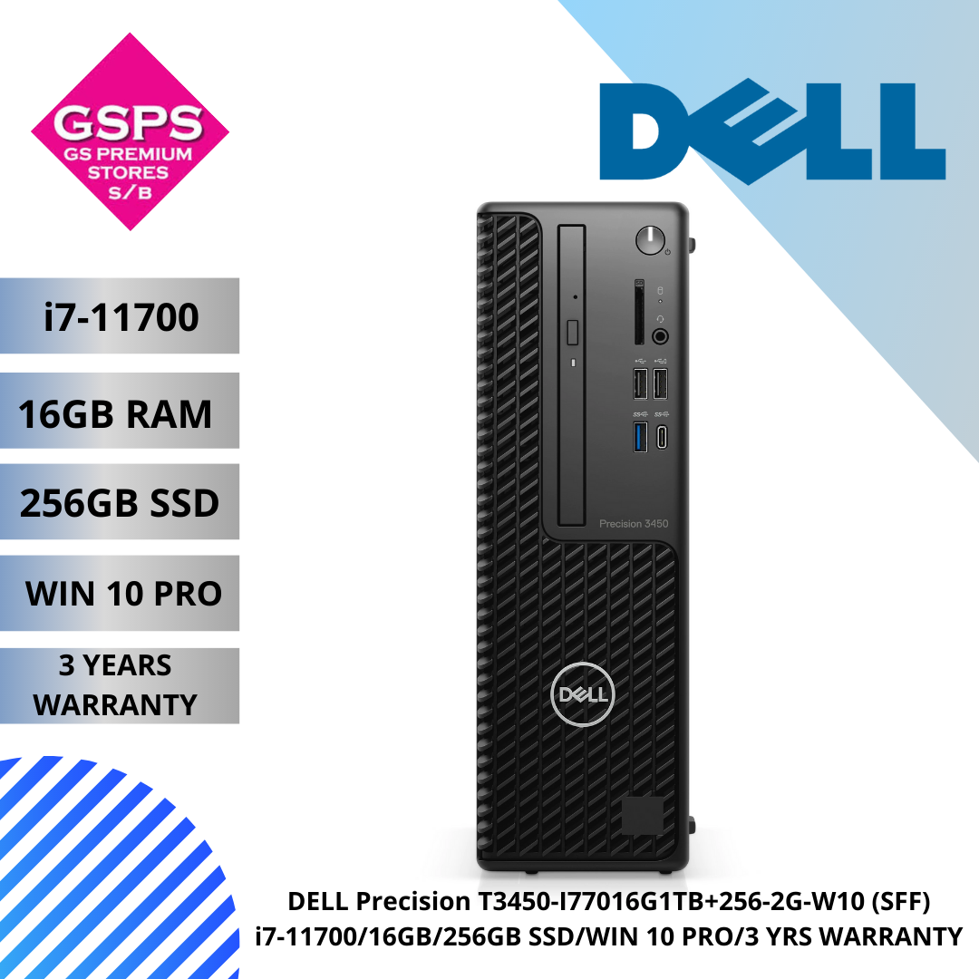 Dell Precision T3450-I77016G1TB+256-2G-W10 Small Form Factor Workstation -  GS Premium Stores