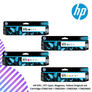HP 970 | 971 Cyan, Magenta, Yellow Original Ink Cartridge (CN621AA / CN622AA / CN623AA / CN624AA)