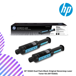 HP 103AD Dual Pack Black Original Neverstop Laser Toner Kit (W1103AD)