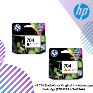 HP 704 Black/Color Original Ink Advantage Cartridge (CN692AA)(CN693AA)