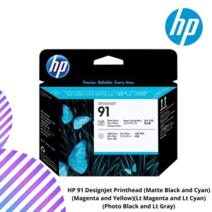HP 91 DesignJet Printhead (Matte Black and Cyan)(Magenta and Yellow)(Lt Magenta and Lt Cyan)(Photo Black and Lt Gray)