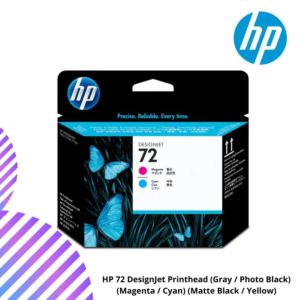 HP 72 DesignJet Printhead (Gray / Photo Black) (Magenta / Cyan) (Matte Black / Yellow)
