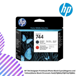 HP 744 DesignJet Printhead (Photo Black/Cyan)(Magenta/Yellow)(Matte Black/Chromatic Red)(F9J86A)(F9J87A)(F9J88A)