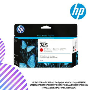 HP 745 130-ml / 300-ml DesignJet Ink Cartridge (F9J95A)(F9J96A)(F9J97A)(F9J98A)(F9J99A)(F9K00A)(F9K01A)(F9K02A)(F9K03A)(F9K04A)(F9K05A)(F9K06A)
