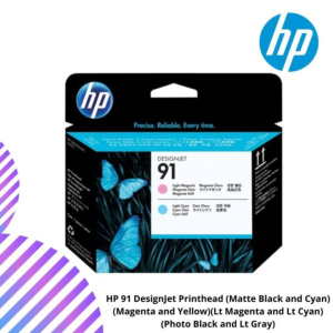 HP 91 DesignJet Printhead (Matte Black and Cyan)(Magenta and Yellow)(Lt Magenta and Lt Cyan)(Photo Black and Lt Gray)