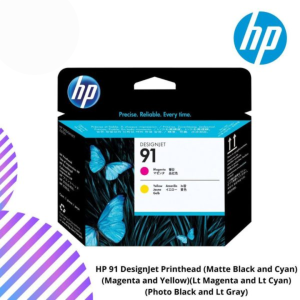 HP 91 DesignJet Printhead (Matte Black and Cyan)(Magenta and Yellow)(Lt Magenta and Lt Cyan)(Photo Black and Lt Gray)