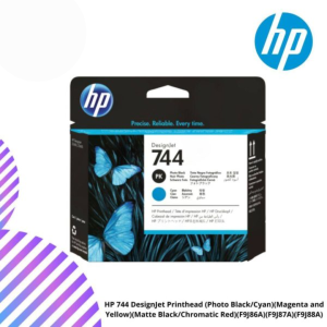 HP 744 DesignJet Printhead (Photo Black/Cyan)(Magenta/Yellow)(Matte Black/Chromatic Red)(F9J86A)(F9J87A)(F9J88A)