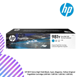 HP 981Y Extra High Yield Black, Cyan, Magenta, Yellow Original PageWide Cartridge (L0R16A / L0R13A / L0R14A / L0R15A)