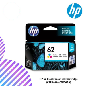 HP 62 Black/Color Ink Cartridge (C2P04AA)(C2P06AA)