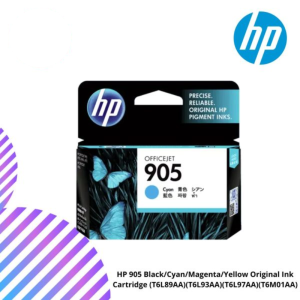 HP 905 Black/Cyan/Magenta/Yellow Original Ink Cartridge (T6L89AA)(T6L93AA)(T6L97AA)(T6M01AA)