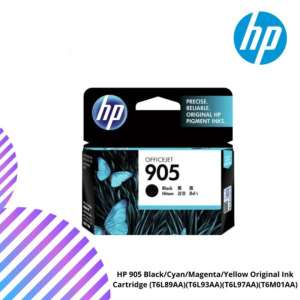 HP 905 Black/Cyan/Magenta/Yellow Original Ink Cartridge (T6L89AA)(T6L93AA)(T6L97AA)(T6M01AA)
