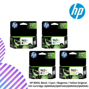 HP 965XL Black / Cyan / Magenta / Yellow Original Ink Cartridge (3JA84AA)(3JA81AA)(3JA82AA)(3JA83AA)