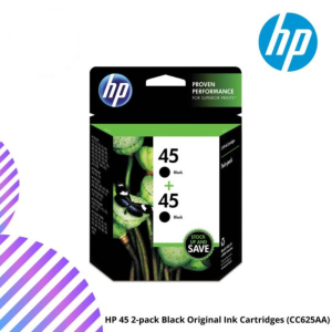 HP 45 2-pack Black Original Ink Cartridges (CC625AA)