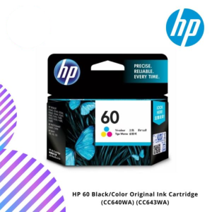 HP 60 Black/Color Original Ink Cartridge (CC640WA) (CC643WA)