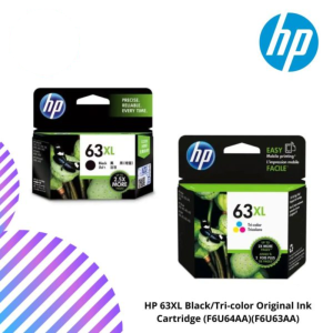 HP 63XL Black/Tri-color Original Ink Cartridge (F6U64AA)(F6U63AA)
