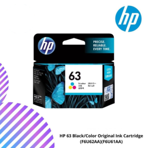 HP 63 Black/Color Original Ink Cartridge (F6U62AA)(F6U61AA)