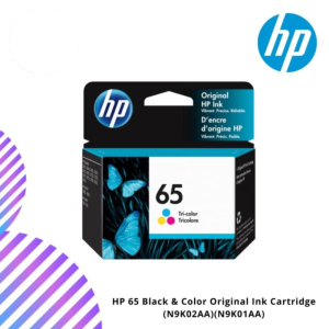 HP 65 Black & Color Original Ink Cartridge (N9K02AA)(N9K01AA)