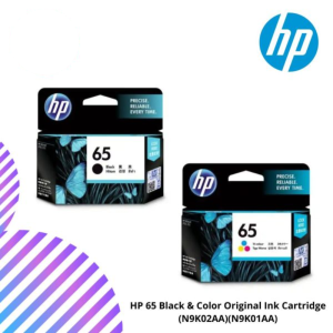 HP 65 Black & Color Original Ink Cartridge (N9K02AA)(N9K01AA)