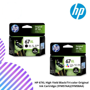 HP 67XL High Yield Black/Tri-color Original Ink Cartridge (3YM57AA)(3YM58AA)