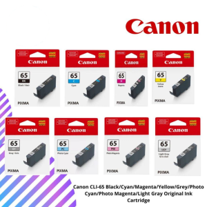 Canon CLI-65 Black/Cyan/Magenta/Yellow/Grey/Photo Cyan/Photo Magenta/Light Gray Original Ink Cartridge