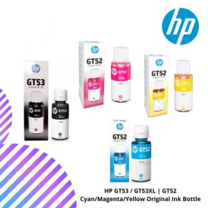 HP GT53 / GT53XL | GT52 Black/Cyan/Magenta/Yellow Original Ink Bottle