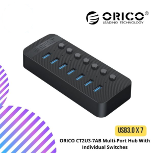 ORICO CT2U3-7AB Multi-Port Hub With Individual Switches