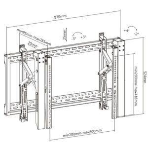 xr:d:DAEFlwmJryg:27953,j:2335518227110259332,t:23090404 Brateck LVW06-48T Pop-Out Landscape Video Wall Mount ( LVW06-48T )