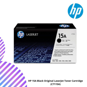 HP 15A Black Original LaserJet Toner Cartridge (C7115A)