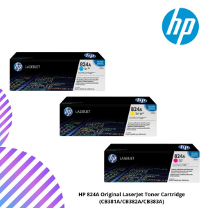 HP 824A Original LaserJet Toner Cartridge (CB381A/CB382A/CB383A)