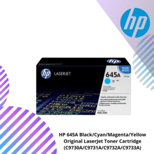 HP 645A Black/Cyan/Magenta/Yellow Original LaserJet Toner Cartridge (C9730A/C9731A/C9732A/C9733A)