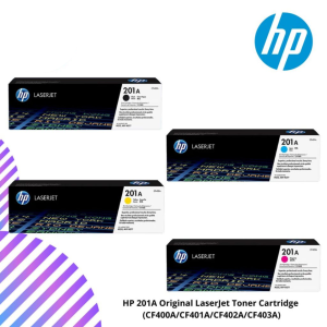 HP 201A Original LaserJet Toner Cartridge (CF400A/CF401A/CF402A/CF403A)
