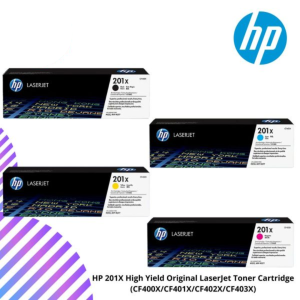 HP 201X High Yield Original LaserJet Toner Cartridge (CF400X/CF401X/CF402X/CF403X)