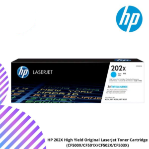 HP 202X High Yield Original LaserJet Toner Cartridge (CF500X/CF501X/CF502X/CF503X)