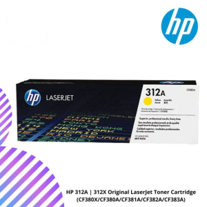HP 312A | 312X Original LaserJet Toner Cartridge (CF380X/CF380A/CF381A/CF382A/CF383A)