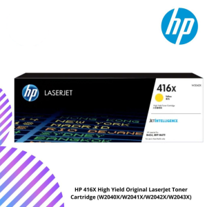 HP 416X High Yield Original LaserJet Toner Cartridge (W2040X/W2041X/W2042X/W2043X)