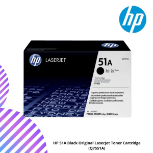 HP 51A Black Original LaserJet Toner Cartridge (Q7551A)