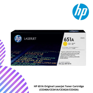 HP 651A Original LaserJet Toner Cartridge (CE340A/CE341A/CE342A/CE343A)