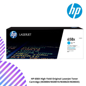 HP 658X High Yield Original LaserJet Toner Cartridge (W2000X/W2001X/W2002X/W2003X)