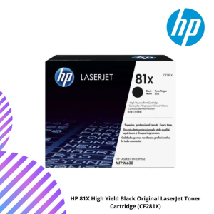 HP 81X High Yield Black Original LaserJet Toner Cartridge (CF281X)