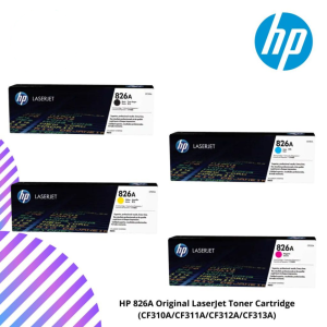 HP 826A Original LaserJet Toner Cartridge (CF310A/CF311A/CF312A/CF313A)