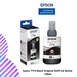 Epson T774 Black Original Refill Ink Bottle 140ml