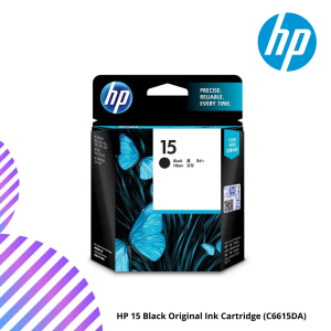 HP 15 Black Original Ink Cartridge (C6615DA)