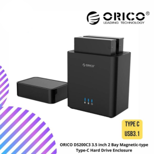 online-img-2024-12-14T120120.264.png ORICO DS200C3 3.5 inch 2 Bay Magnetic-type Type-C Hard Drive Enclosure