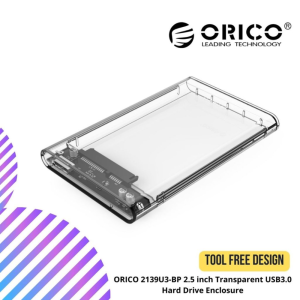 ORICO 2139U3-BP 2.5 inch Transparent USB3.0 Hard Drive Enclosure