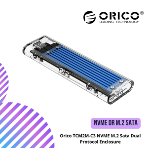 Orico TCM2M-C3 NVME M.2 Sata Dual Protocol Enclosure