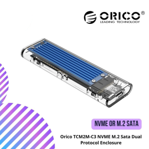 Orico TCM2M-C3 NVME M.2 Sata Dual Protocol Enclosure