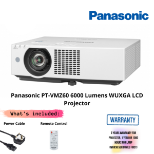 Panasonic PT-VMZ60 6000 Lumens WUXGA LCD Projector