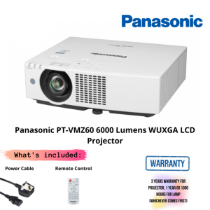 Panasonic PT-VMZ60 6000 Lumens WUXGA LCD Projector