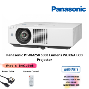Panasonic PT-VMZ50 5000 Lumens WUXGA LCD Projector