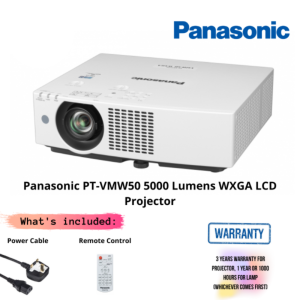 Panasonic PT-VMW50 5000 Lumens WXGA LCD Projector